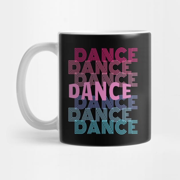 Dance With Retro Look Lettering by Rosemarie Guieb Designs